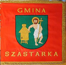Sztandar gminy, miasta, powiatu. Szastarka.